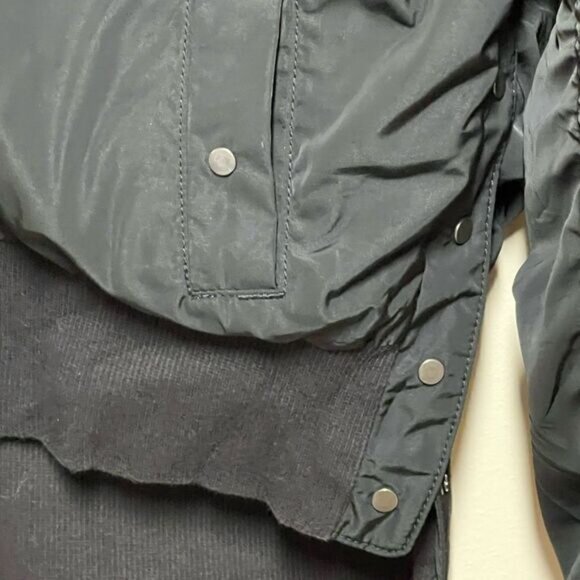 ATHLETA Point Reyes Black Moto Bomber Jacket Womens Sz S - Picture 13 of 14